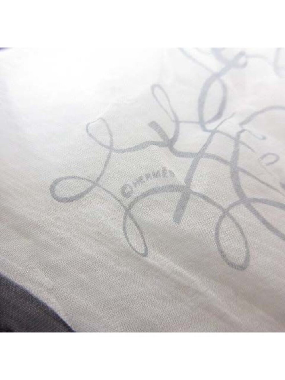 Hermes Gavroche 45 Book of Art L'art D'ecrire Silk Scarf Off White See Through - Picture 6 of 7
